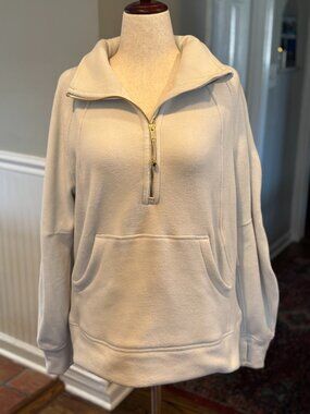 NWT Lululemon Scuba Tumbled Fleece Funnel Neck half zip